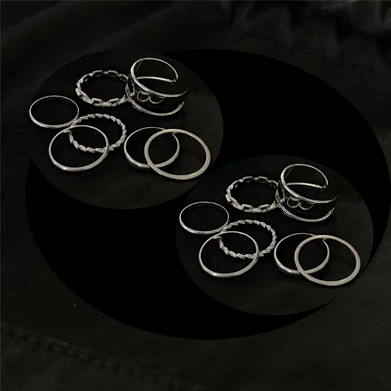 7/14pcs Set Easy Open Rings for Women — Christmas Gift
